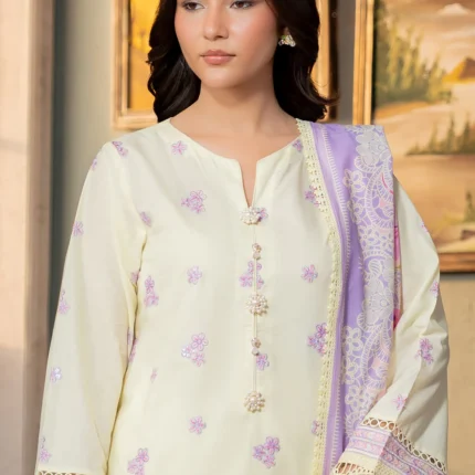 Zellbury Embroidered Lawn 3 Piece in Yellow Color WUS26E30445