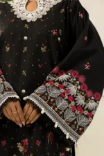 Zellbury Embroidered Lawn 3 Piece Blacl Color WUS26E30456