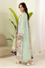 Zellbury Embroidered Lawn Shirt Shalwar Dupatta in Mint Green Color WUS26E30514