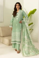 Zellbury Embroidered Lawn 3 Piece in Green Color WUS26E30568