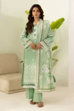 Zellbury Embroidered Lawn 3 Piece in Green Color WUS26E30568