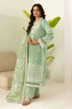 Zellbury Embroidered Lawn 3 Piece in Green Color WUS26E30568