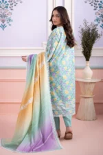 Zellbury Embroidered Lawn 3 Piece in Green Color WUS26E30569