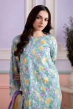Zellbury Embroidered Lawn 3 Piece in Green Color WUS26E30569
