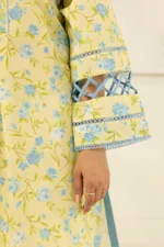 Zellbury Printed Lawn Shirt Dupatta Yellow Color WUS26X20401