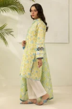 Zellbury Printed Lawn Shirt Dupatta Yellow Color WUS26X20401