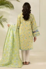 Zellbury Printed Lawn Shirt Dupatta Yellow Color WUS26X20401