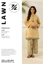 Zellbury Printed Lawn 2 Piece in Yellow Color WUS26X20404