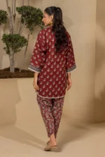 Zellbury Printed Lawn 2 Piece in Maroon Color WUS26X20523