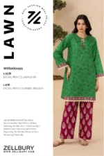Zellbury Printed Lawn 2 Piece in Green Color WUS26X20525