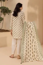 Zellbury Printed Lawn Shirt Dupatta Beige Color WUS26X20591
