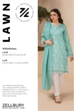 Zellbury Printed Lawn Shirt Dupatta Blue Color WUS26X20594