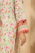 Zellbury Printed Lawn Shirt Dupatta Light Green Color WUS26X20802