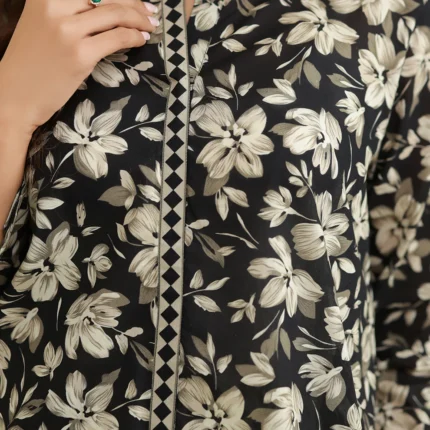 Zellbury Printed Lawn 2 Piece in Black Color WUS26X20863