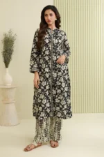 Zellbury Printed Lawn 2 Piece in Black Color WUS26X20863