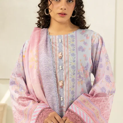 Zellbury Printed Lawn 3 Piece in Sky Blue Color WUS26X30415