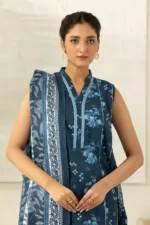Zellbury Printed Lawn 3 Piece in Blue Color WUS26X30422