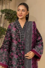Zellbury Printed Lawn 3 Piece in Black Color WUS26X30425