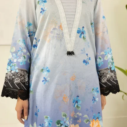 Zellbury Printed Lawn 3 Piece in Blue Color WUS26X30426