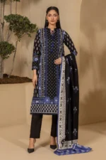 Zellbury Printed Lawn 3 Piece in Black WUS26X30428