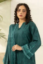 Zellbury Paste Print Lawn 3 Piece in Teal Green Color WUS26X30429