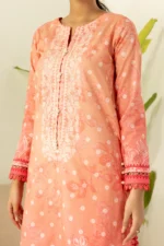 Zellbury Printed Lawn 3 Piece in Peach Color WUS26X30433