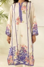 Zellbury Printed Lawn 3 Piece in Off White Color WUS26X30476