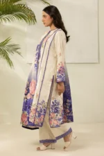 Zellbury Printed Lawn 3 Piece in Off White Color WUS26X30476