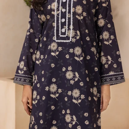 Zellbury Printed Lawn 3 Piece in Dark Blue WUS26X30538