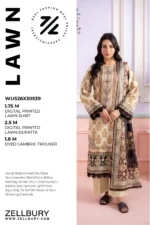 Zellbury Printed Lawn 3 Piece WUS26X30539