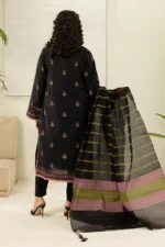 Zellbury Dobby Printed Lawn 3 Piece Black WUS26X30566