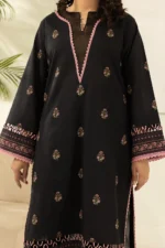 Zellbury Dobby Printed Lawn 3 Piece Black WUS26X30566