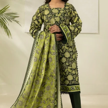 Zellbury Printed Lawn 3 Piece in Green Color WUS26X30612