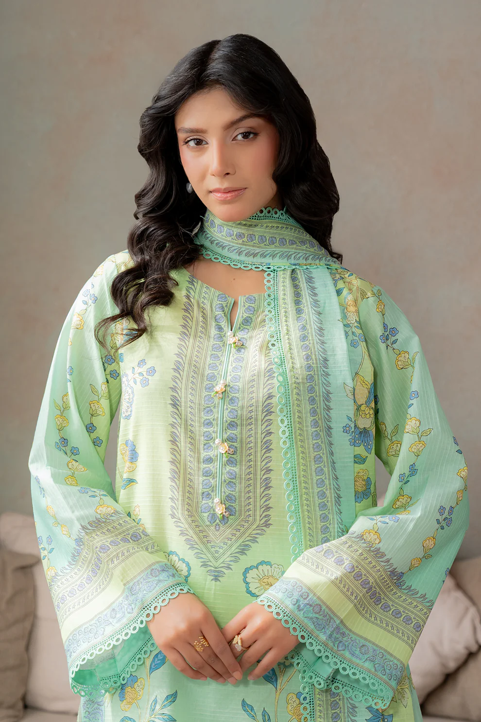 WUS26X30613_3 Zellbury Printed Lawn 3 Piece WUS26X30613