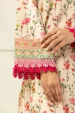 Zellbury Printed Lawn 3 Piece in Off White Color WUS26X30614