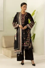 Zellbury Printed Lawn 3 Piece in Black Color WUS26X30621