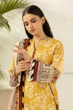 Zellbury Printed Lawn 3 Piece in Yellow Color WUS26X30623