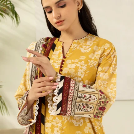 Zellbury Printed Lawn 3 Piece in Yellow Color WUS26X30623