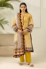 Zellbury Printed Lawn 3 Piece in Yellow Color WUS26X30623