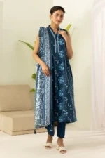 Zellbury Printed Lawn 3 Piece in Blue Color WUS26X30422