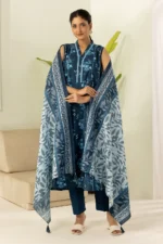 Zellbury Printed Lawn 3 Piece in Blue Color WUS26X30422