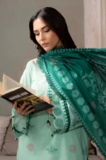 Zellbury Paste Printed Lawn 3 Piece in Green Color WUS26X30695