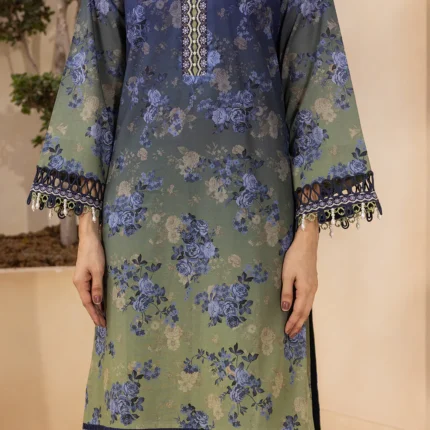 Zellbury Printed Lawn 3 Piece in Green Color WUS26X30766