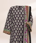 Sapphire Printed Lawn 3 Piece in Black Color U3PDY25V323DS