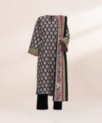 Sapphire Printed Lawn 3 Piece in Black Color U3PDY25V323DS