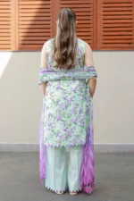 Embroidered Chikankari Cotton 3 Piece WUC26E34053