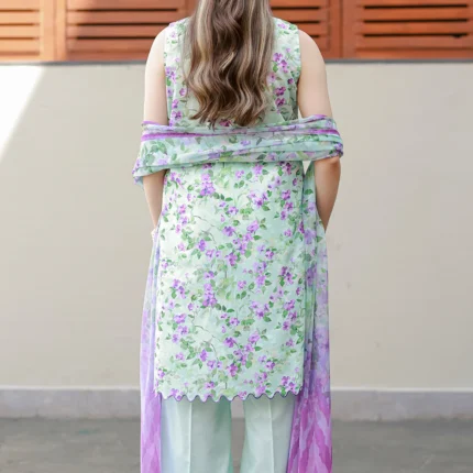 Embroidered Chikankari Cotton 3 Piece WUC26E34053