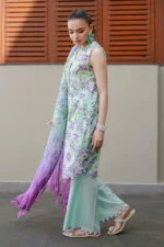 Embroidered Chikankari Cotton 3 Piece WUC26E34053