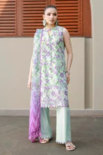Embroidered Chikankari Cotton 3 Piece WUC26E34053