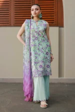 Embroidered Chikankari Cotton 3 Piece WUC26E34053